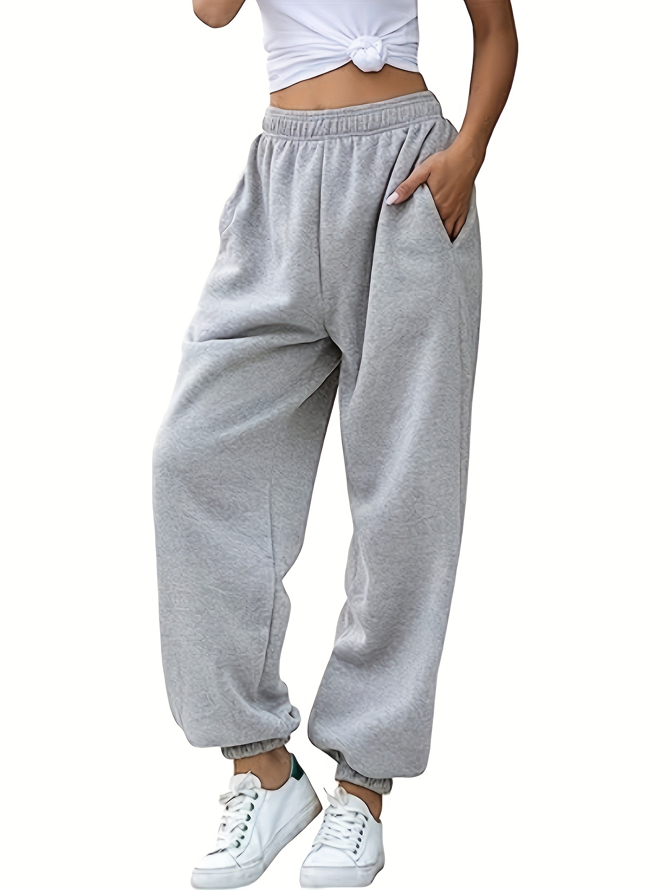 Gray Baggy Sweatpants