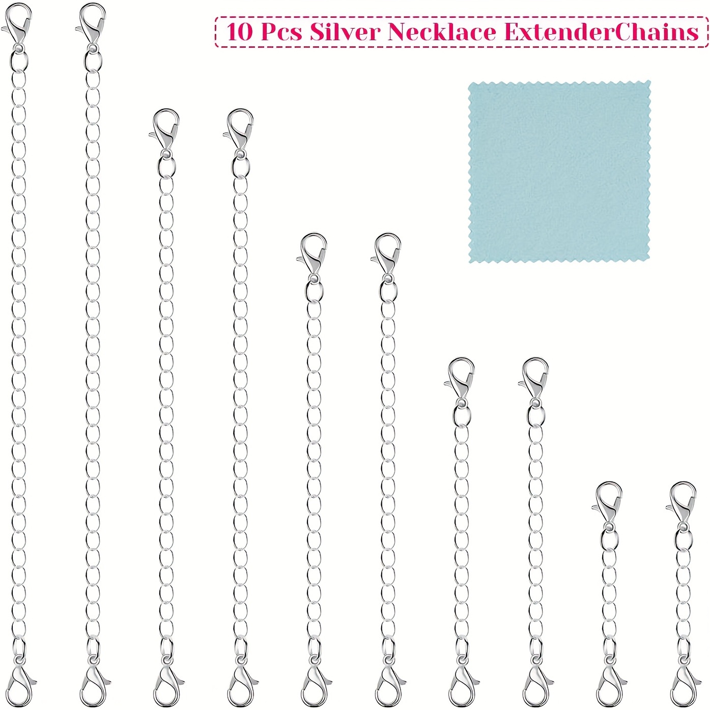 3 Pcs 925 Sterling Silver Necklace Extenders for Women Durable Strong  Removable Necklace Bracelet Anklet Extension for Jewelry Making(1 2 3 Inch,  Gold) Gold(1,2,3inch)
