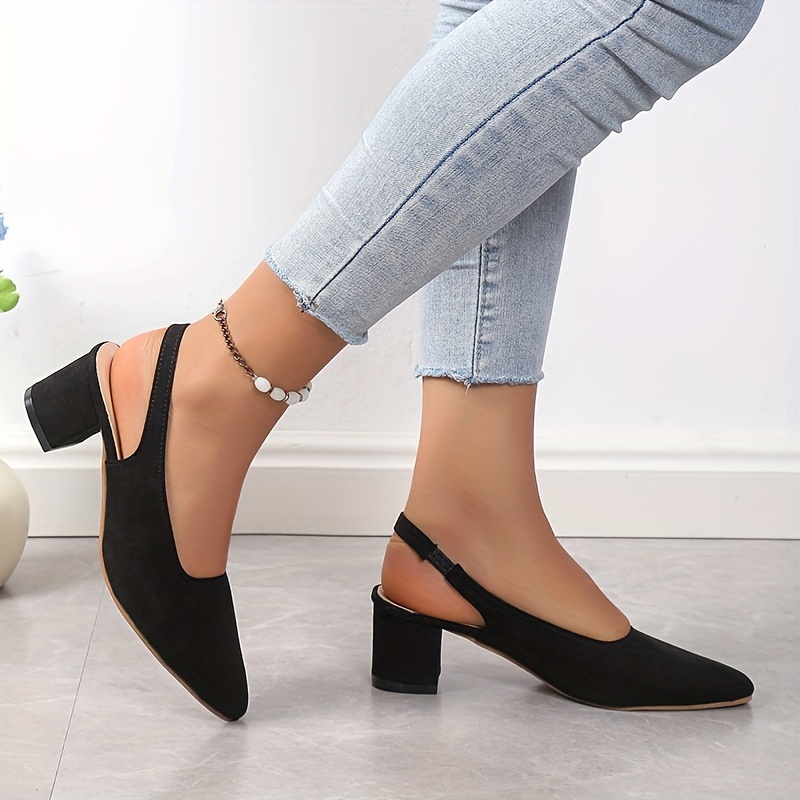  Zapatos de tacón bajo para mujer, cómodos y puntiagudos, de  piel de ante suave para el trabajo, caminar, conducir, zapatos sencillos,  Beige, 8 : Ropa, Zapatos y Joyería