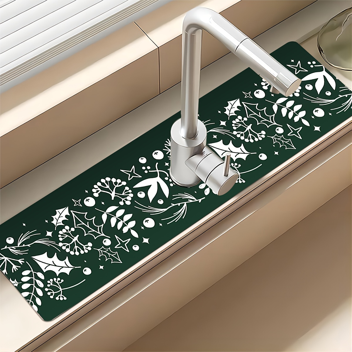 Kitchen Sink Faucet Drain Pad Bathroom Diatom Mud Absorbent - Temu