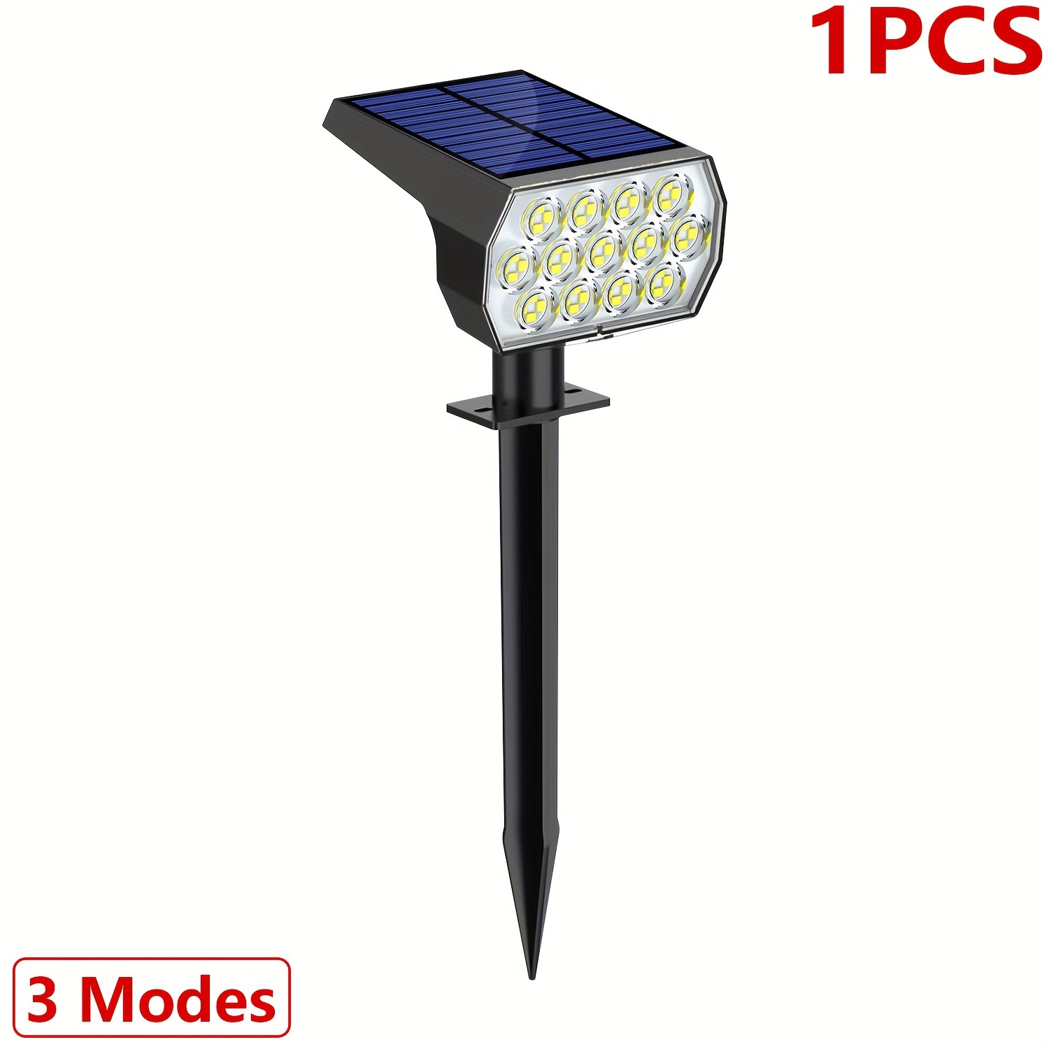 1/2/4 Pack 10led Foco Solar Exterior Cambio Color [7 Modos] - Temu Chile