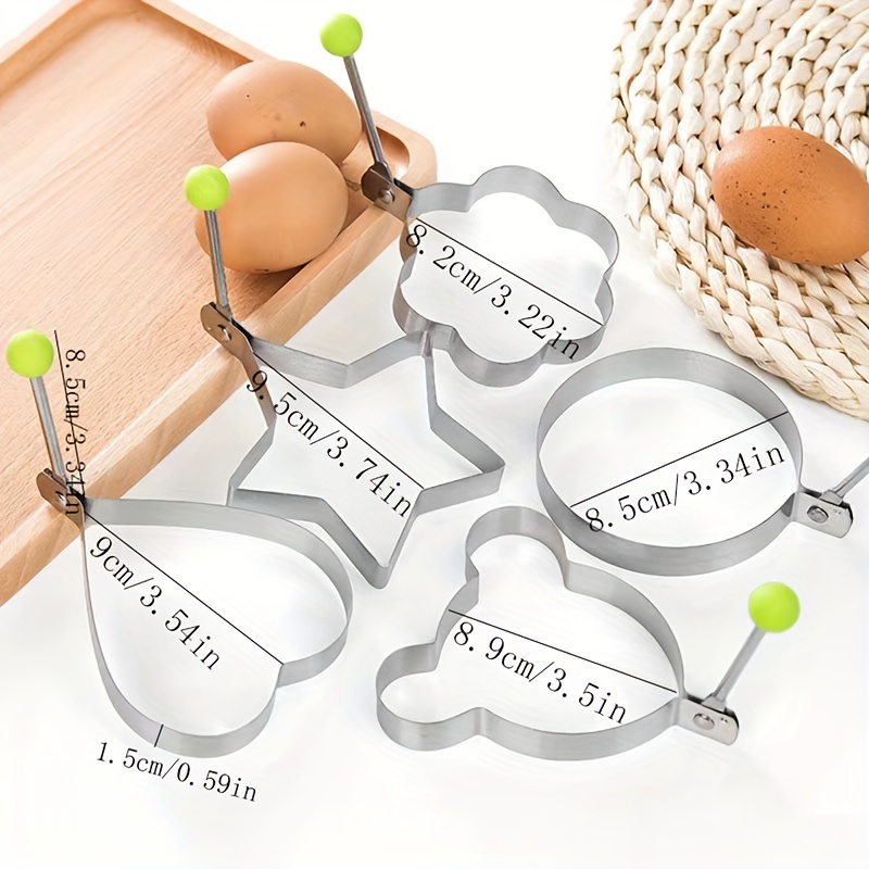 5pcs Non Stick Stainless Steel Ring Egg Pancake Mold Cooking Tools