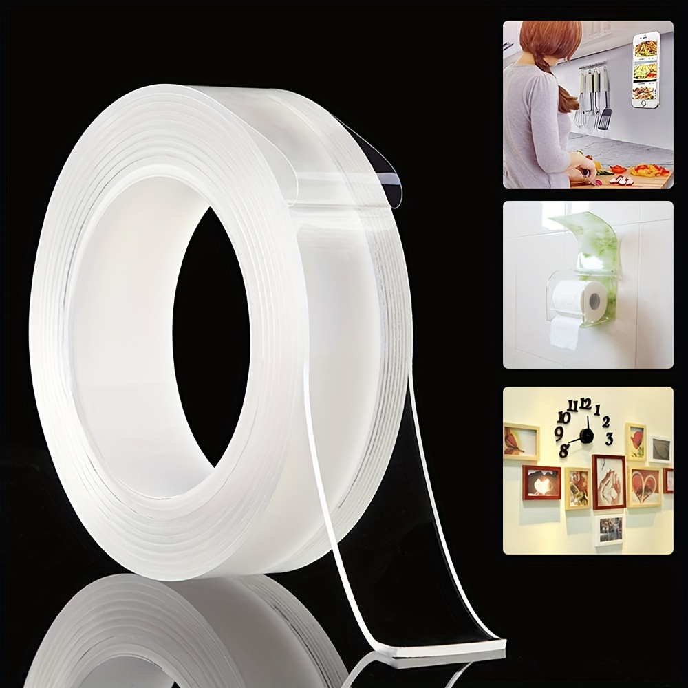 Multifunctional Double sided Adhesive Tape Reusable - Temu