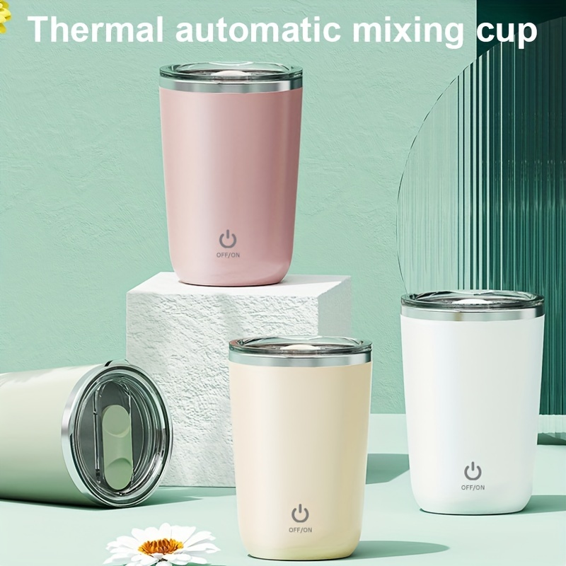 Electric Self Stirring Coffee Mug With Lid Portable Glass - Temu United  Arab Emirates