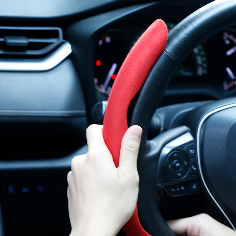 Coprivolante Auto In Pelle Scamosciata Alta Qualità 3 Pezzi - Temu Italy