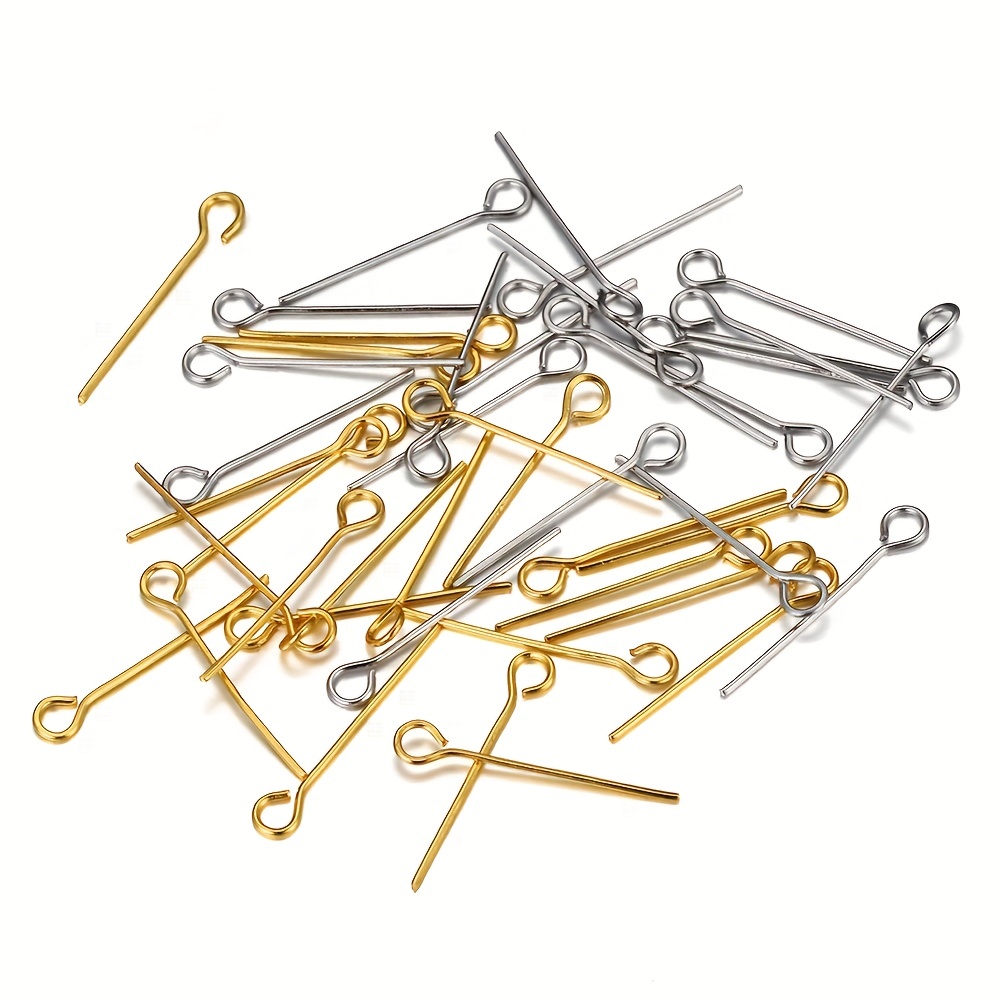 200pcs Metal Flat Head Pins 15-30mm For DIY Jewelry Making,Wholesale N7W7 