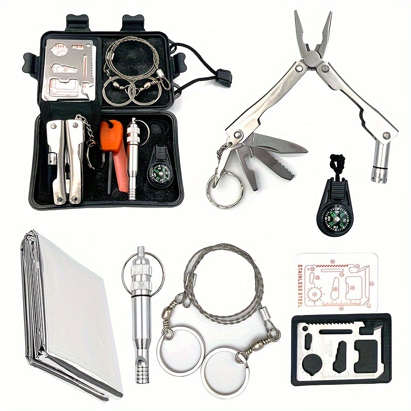 1 Set Outdoor Safety Survival Equipment With Multi Functional Survival  Drill And Scroll Saw Outdoor Camping Supplies - Sports & Outdoors - Temu