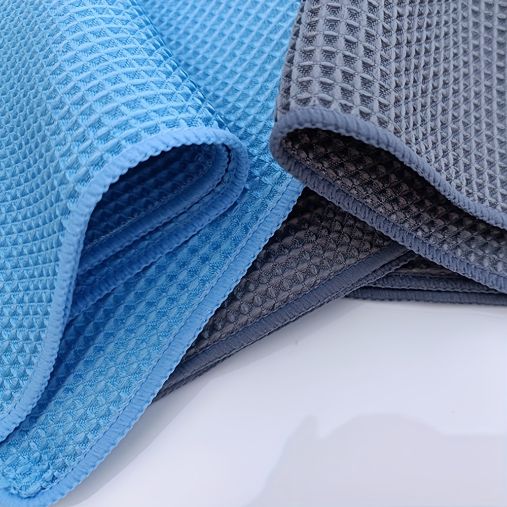 Car Wash Accessories Waffle Car Towel Honeycomb Car Absorbent Towel  Microfiber Waffle Car Wash Towel Scouring Pad