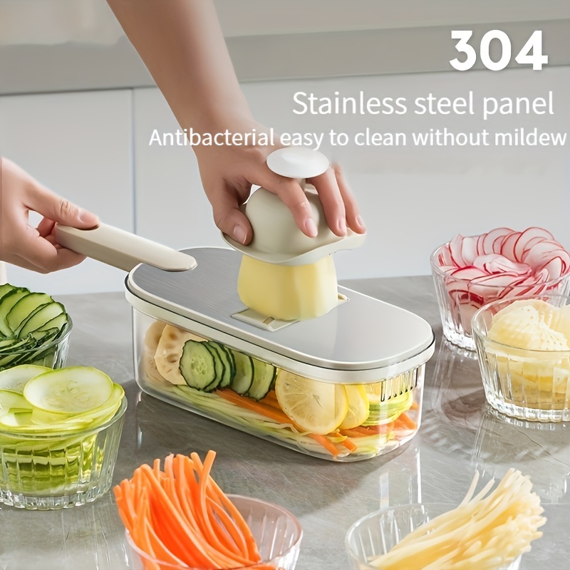 6in1 Vegetable Slicer, Multifunctional Fruit Slicer, Handle Food