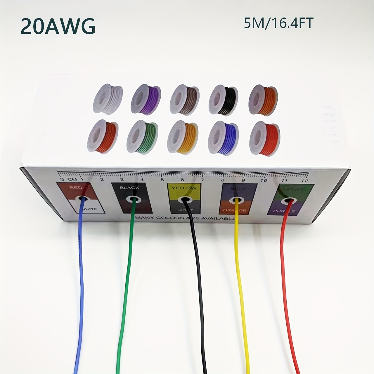 Super Thin 18 AWG Single Strand Wire Spool, Choice of Color (46665B)