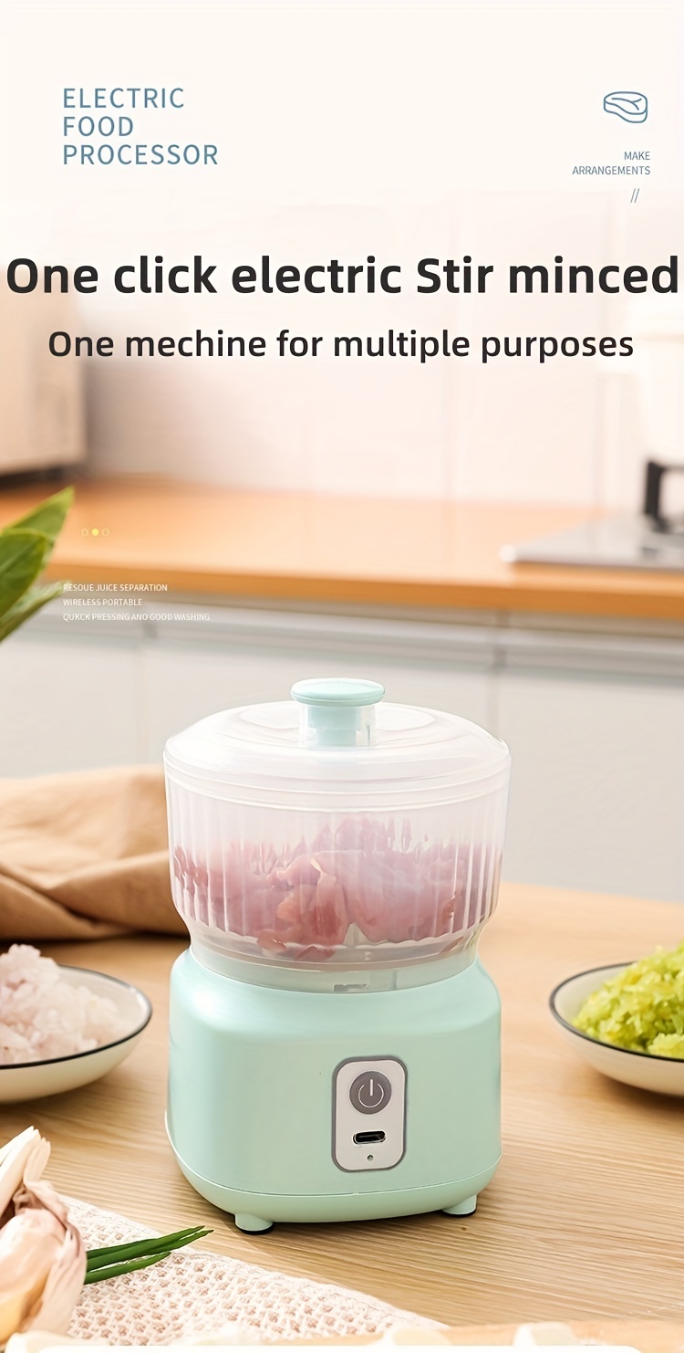 Multifunction Household Mini Food Chopper Wireless Electric Garlic