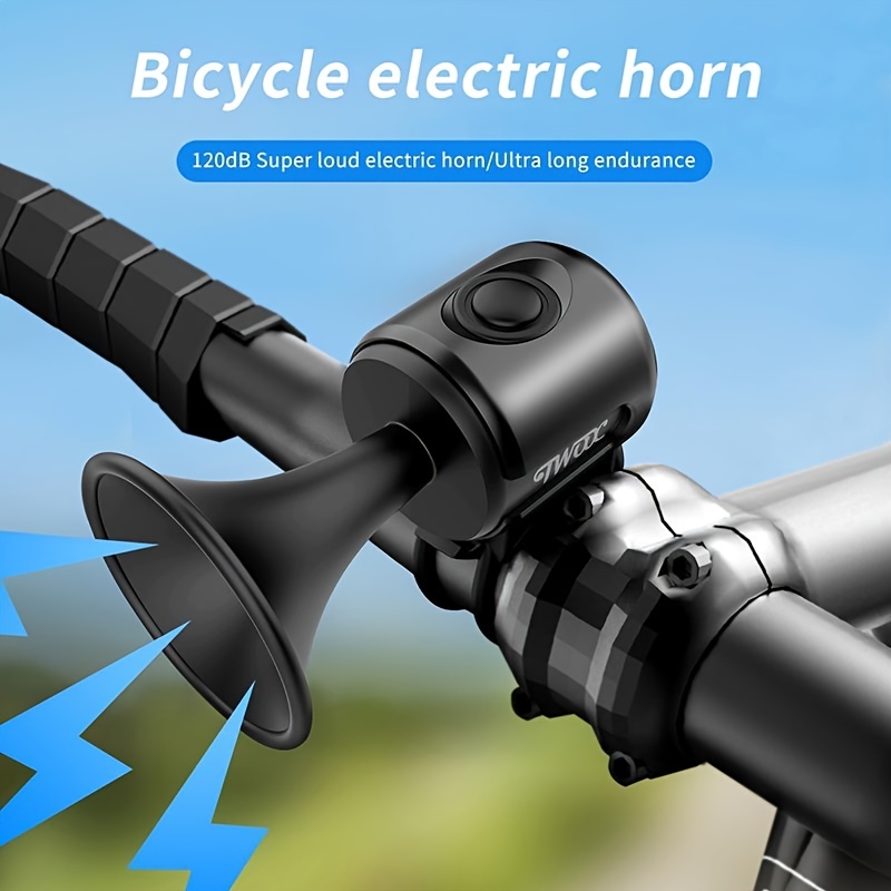 Laute Und Wasserdichte Elektrische Fahrradhupe Mit 120 Db, 4