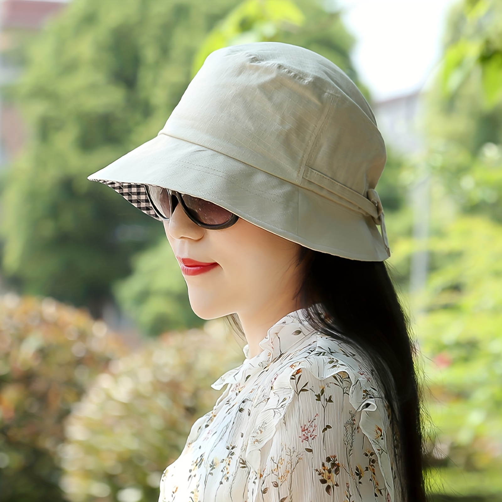 Casual Short Brim Bucket Hat Lightweight Solid Color Summer - Temu