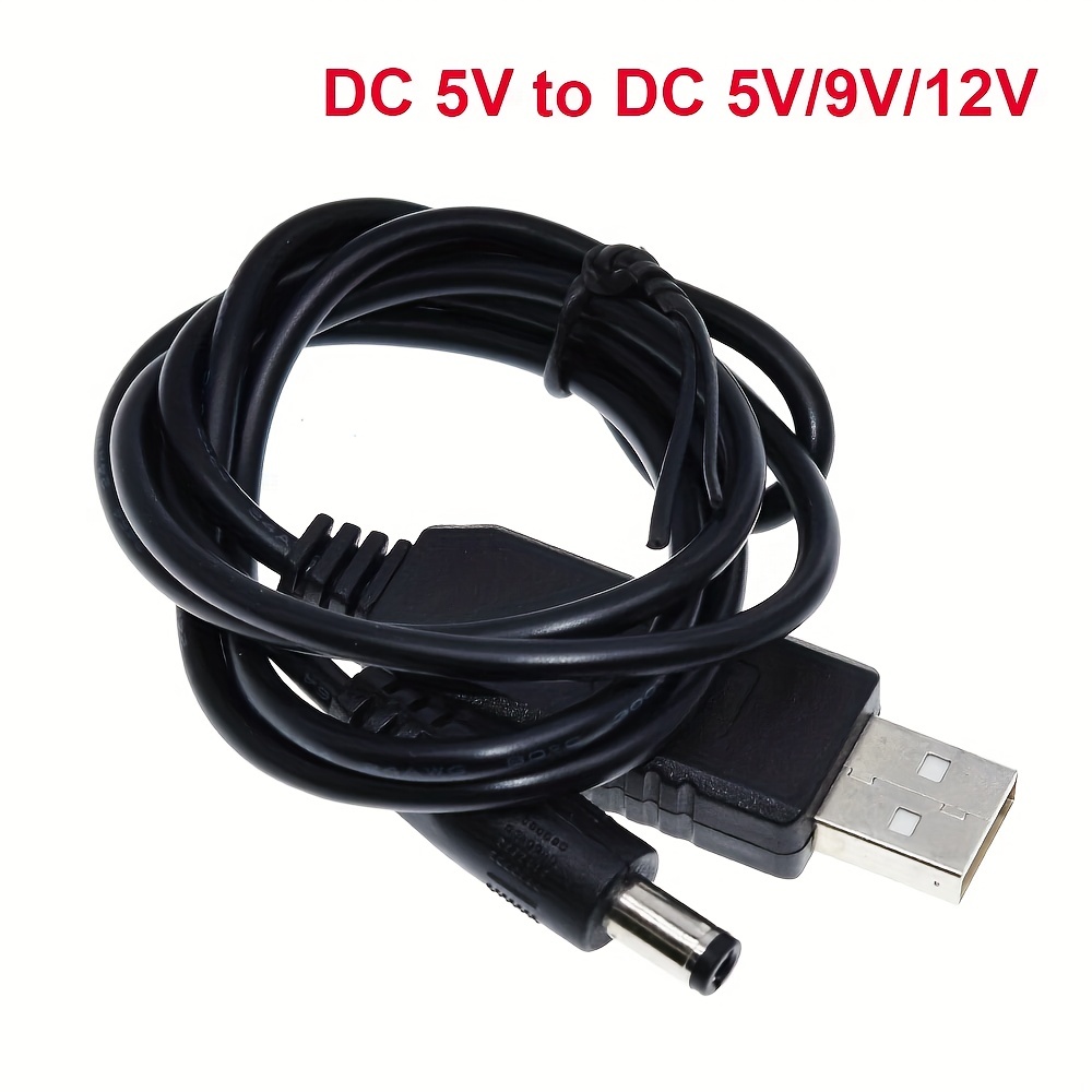 DC 5V-12V Boost Voltage Cable USB Converter Adapter Power Bank