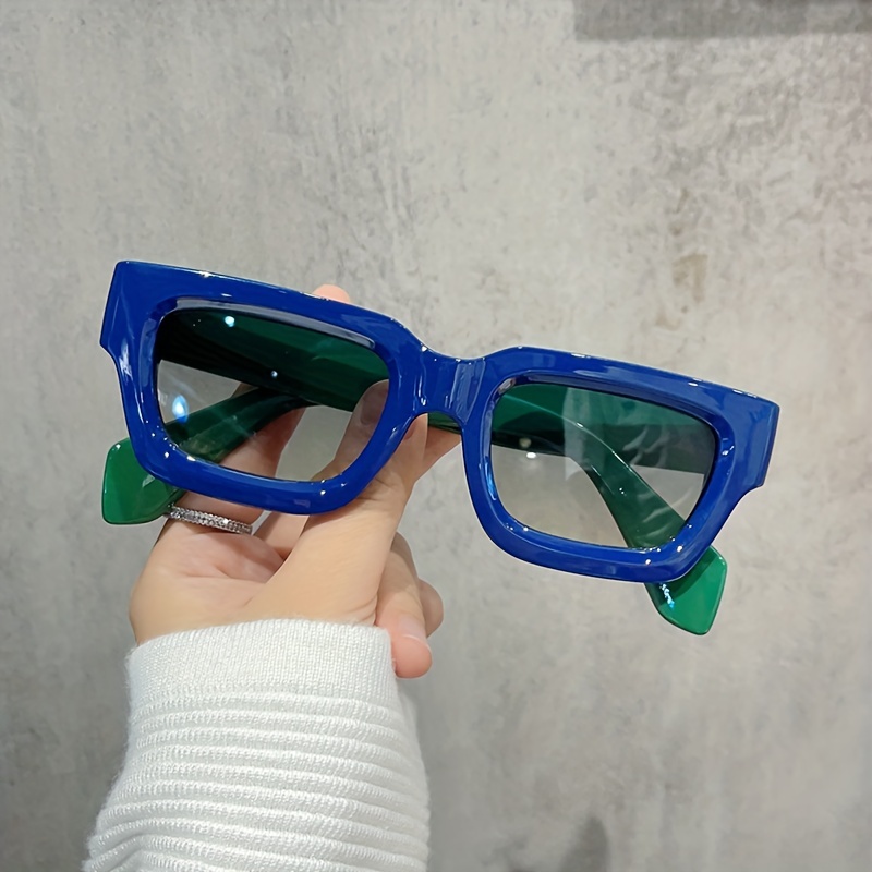 Men's Vintage Square 'Too Cool for School' Plastic Sunglasses