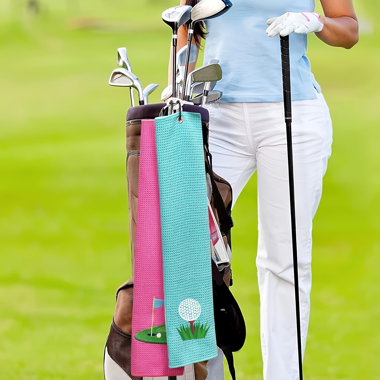 Funny Golf Towel With Carabiner Clip Golf Club Golf Bag - Temu