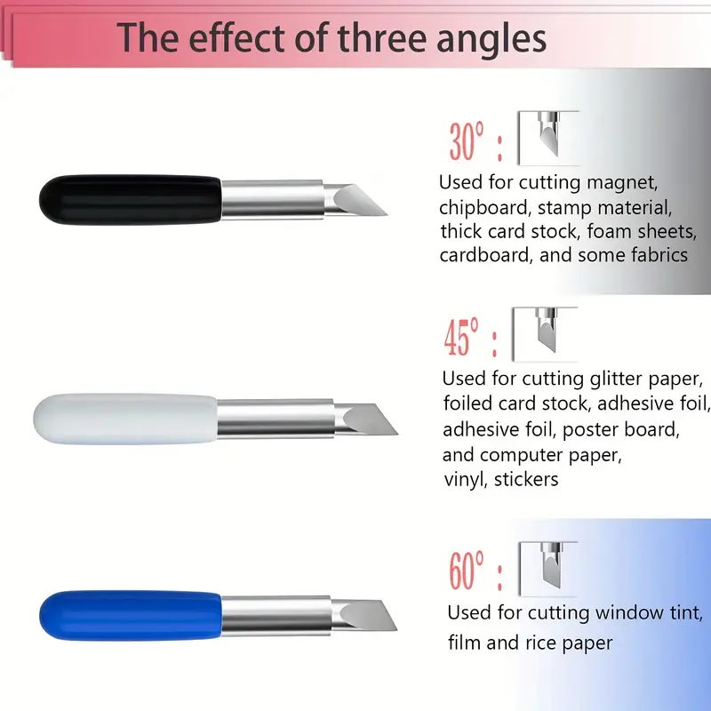 30/45/60 Degree Cutting Blades For Cricut Joy Cutting Blades+