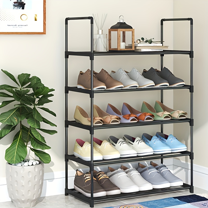 1pc Simple Household Shoe Rack For Bedroom Entryway, Minimalist Four Layers Shoe  Storage Organizer