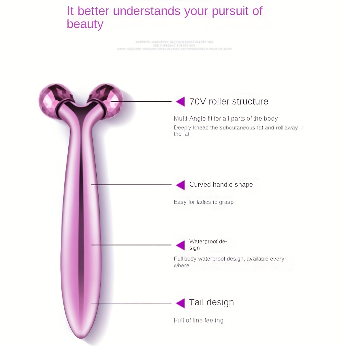 3D Face Massager Roller Contouring Massager For Face Lift & Puffiness Reduction
