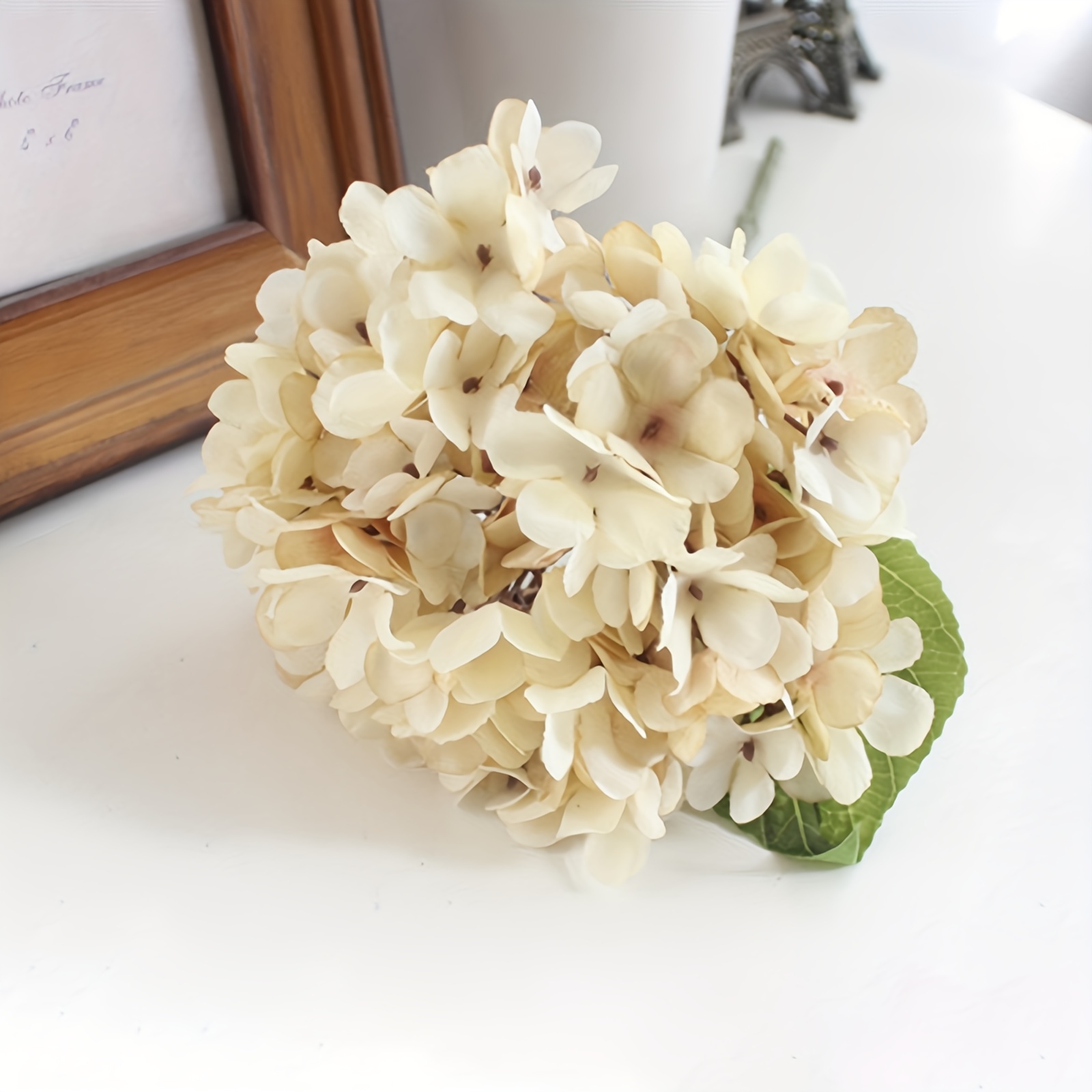 Flores artificiales de boda flores falsas ramo de hortensias artificiales  arreglos florales DIY Floral para la decoración del jardín del hogar 1  paquete Ofspeizc LRWJ514-7