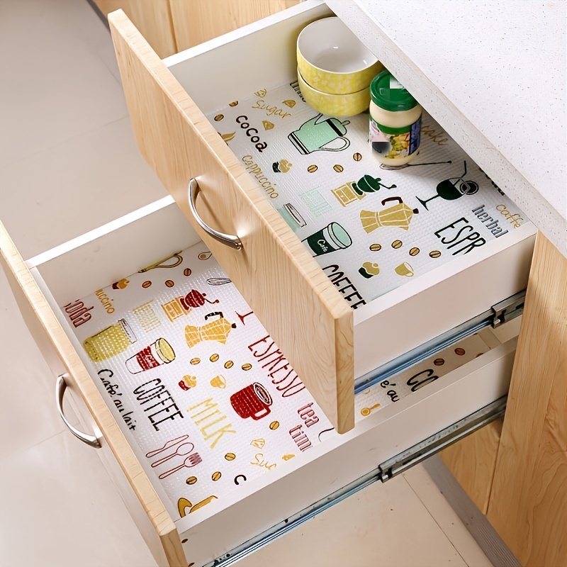 1pc Drawer Liner For Kitchen Cabinets, Wardrobes, Shoe Cabinets, Waterproof  & Anti-oil & Moisture Eva Shelf Liner
