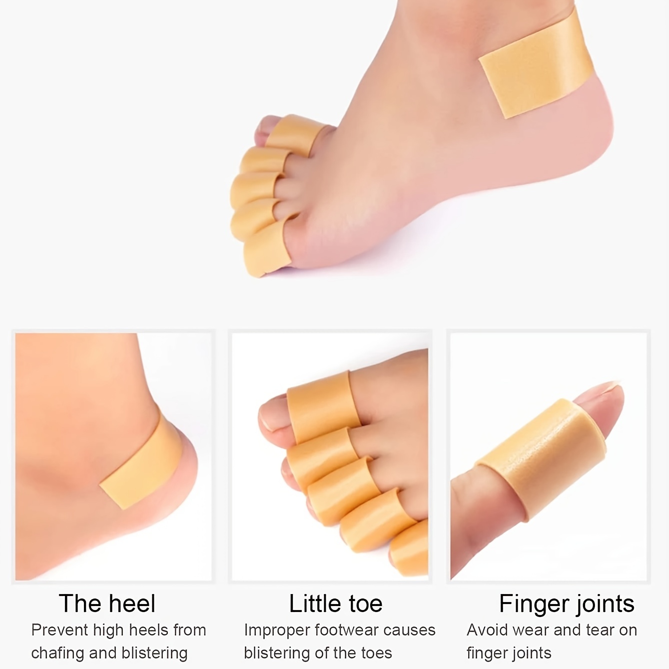 Adhesive Foot Heel Grip Sticker Anti-Blister Protector Pad Waterproof  Bandage For Men Women