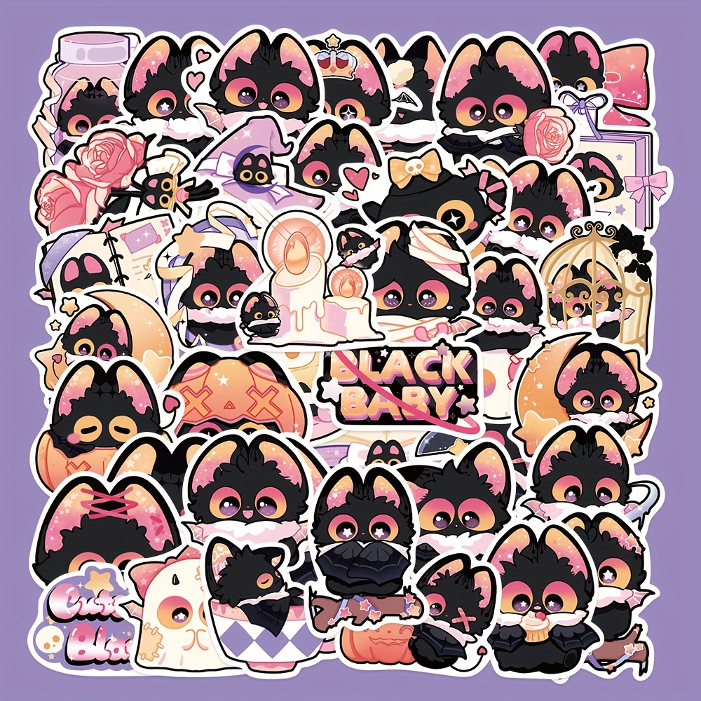 Bat Face Stickers