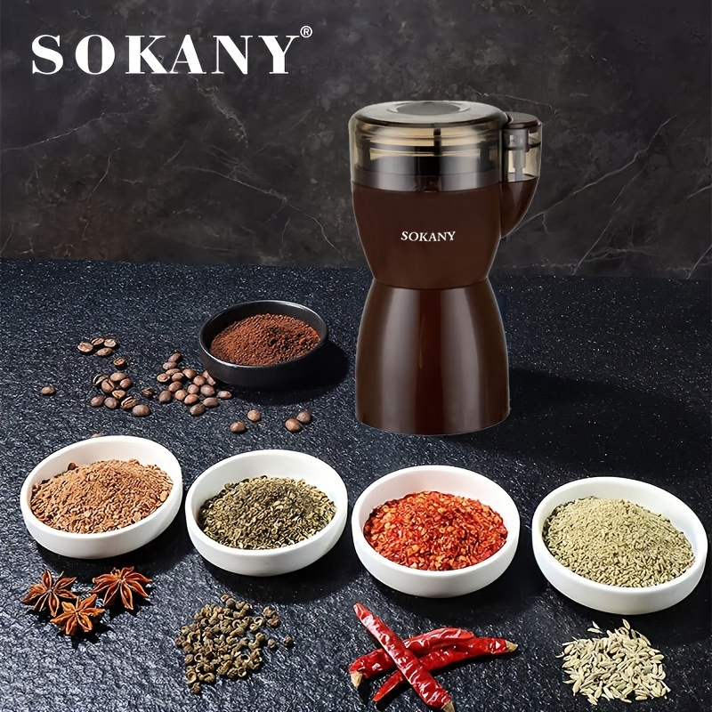 Mini Portable Electric Coffee Bean Grinder Kitchen Tool Herbs Salt Pepper  Spices Nuts Grains Crushe
