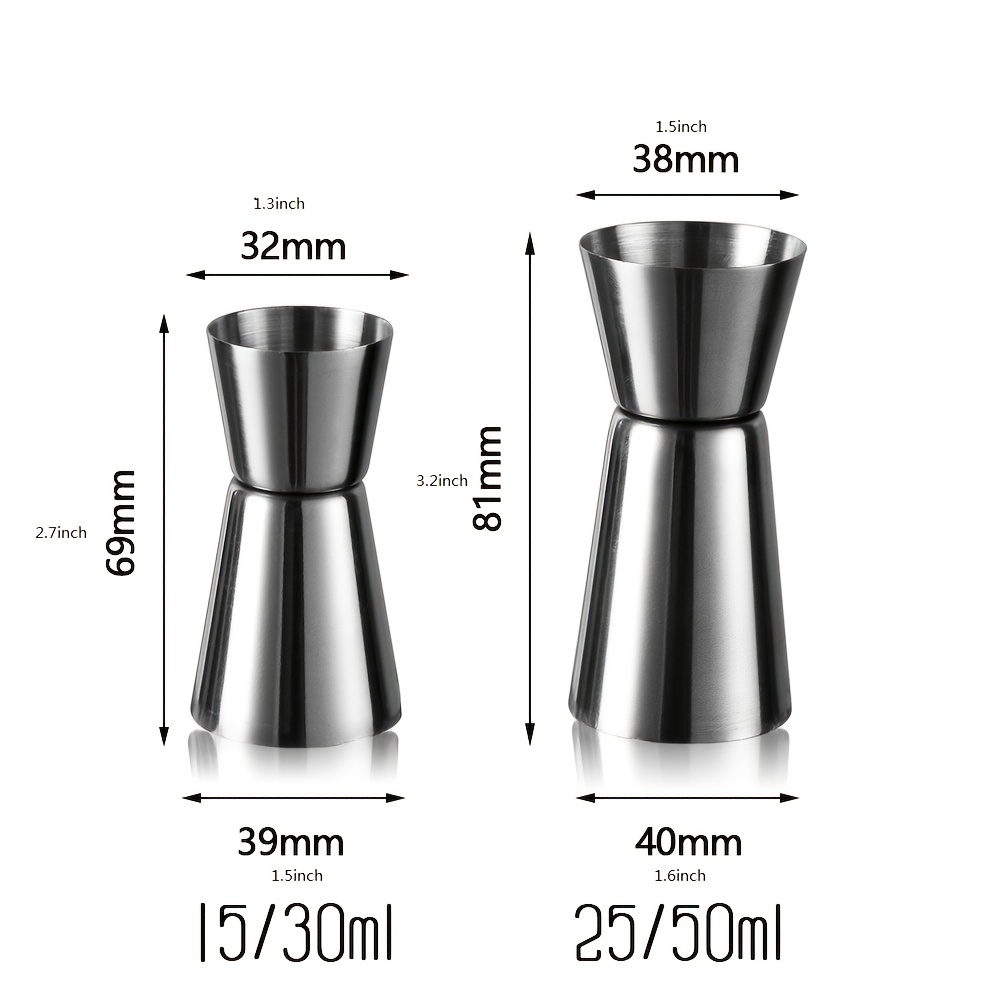 Metal Measure Cup Tool, Shot Ounce Jigger, Bar Mixed Cocktail Beaker, Bar  Tools - Temu