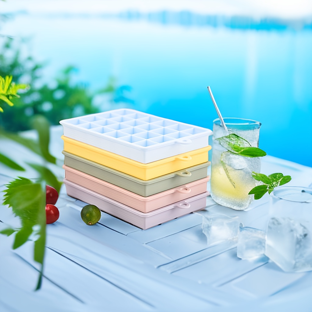 Silicone Ice Cube Tray Easy Release Square Ice Maker For Diy - Temu