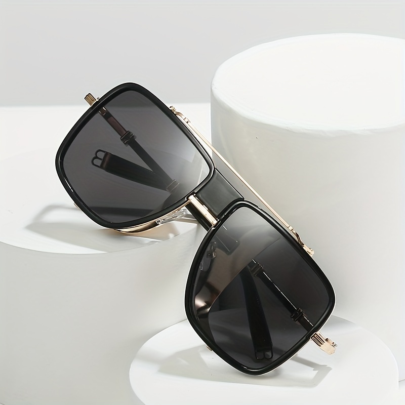 Steampunk Metal Frame Aviator Sunglasses UV400