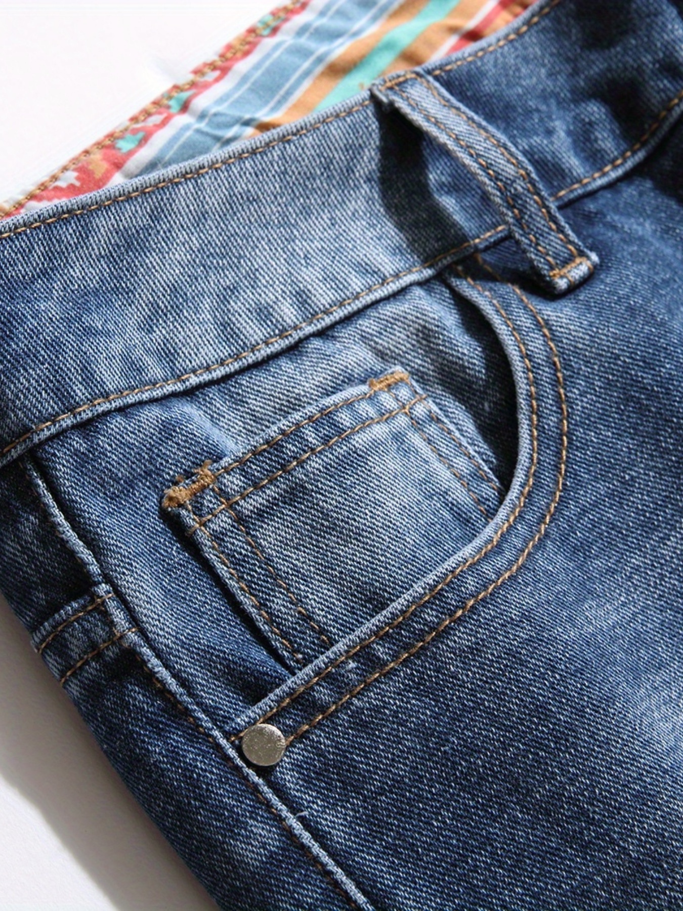Men's Ripped Denim Shorts Distressed Street Style Summer Casual
