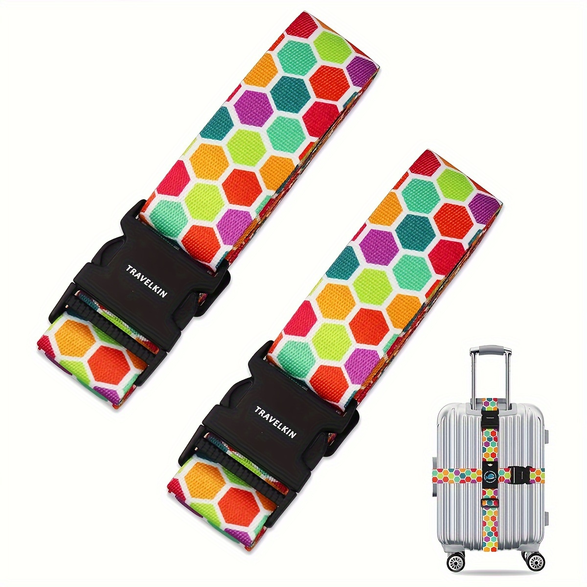 Adjustable Luggage Straps for Suitcases