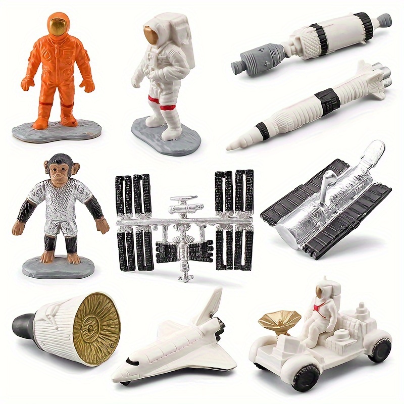 

New Space Astronaut Space Shuttle Telescope, Moon Car Space Cabin Ornament Model Toy