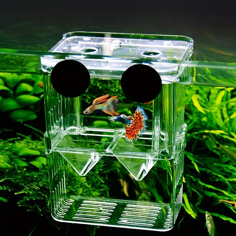 Small Covered Fish Tank Landscaping Plastic Small Goldfish - Temu