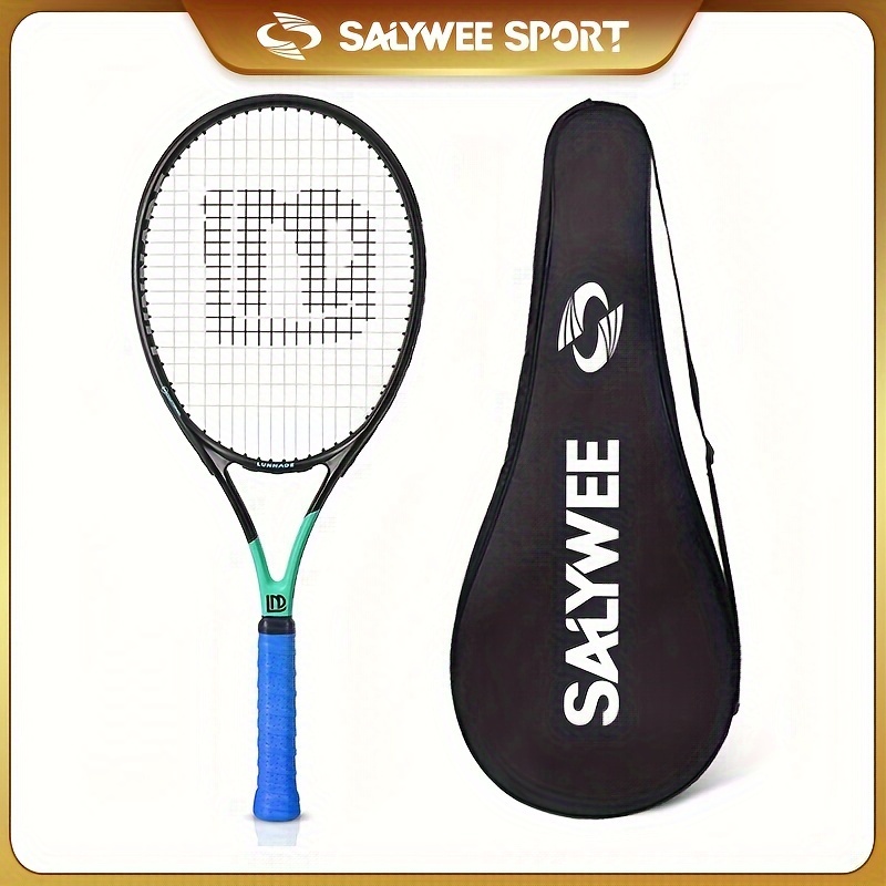 Raquetas de tenis compuestas de fibra de carbono para adultos de 27  pulgadas para principiantes e intermedios raquetas de tenis.