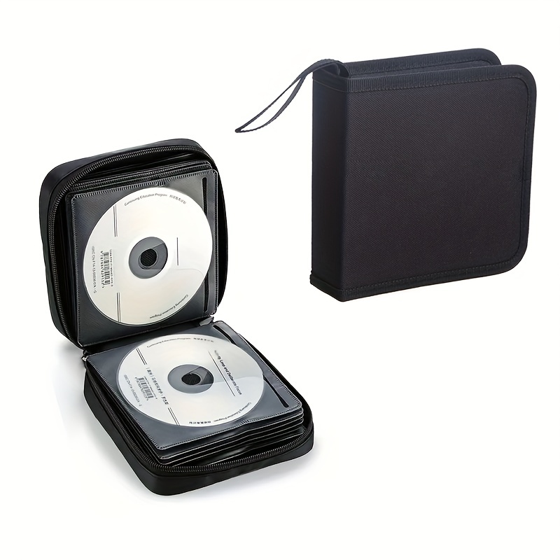 Boîtier CD transparent standard de 25 paquets avec plateau noir