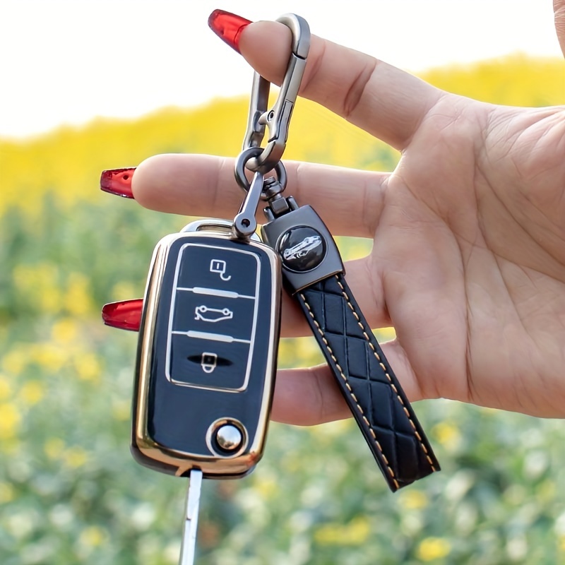 TPU Soft Shell Universal Auto Schlüssel Fall Schutz Abdeckung Für  Volkswagen Drei-Tasten-Klapp Auto Schlüssel Einschließlich Schraubendreher