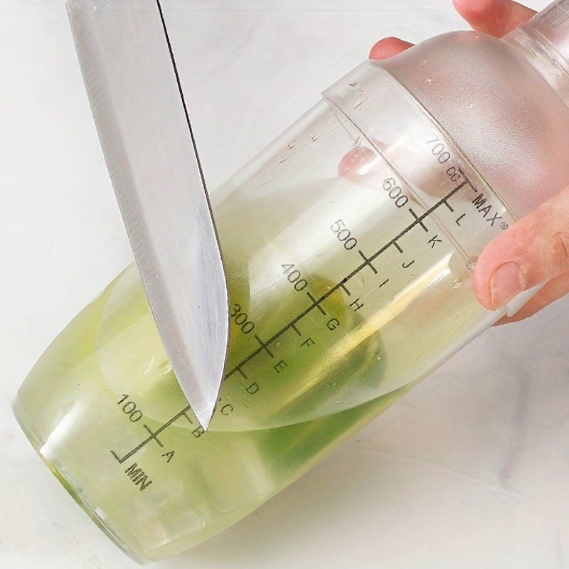 Transparent Shaker Cup With Scale Marks - Splash-proof Design For Drinks,  Handheld Milk Tea Shaker, Lemon Tea Making Tool - Anti-shock &  Explosion-proof