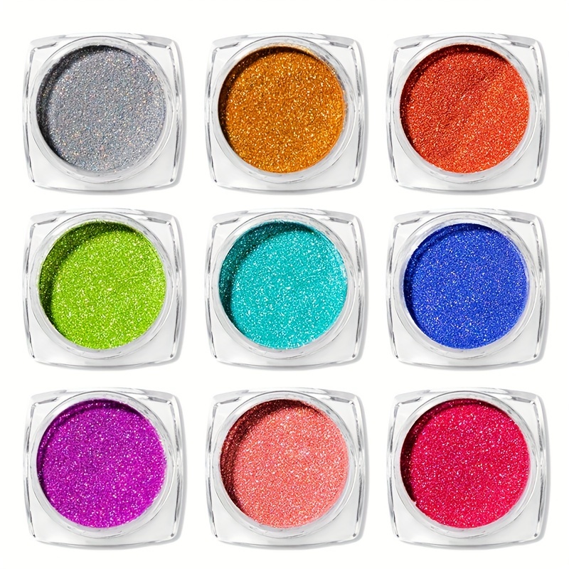 Holographic Nail Powder for DIY Nail Art - Create Magical Mirror Effect