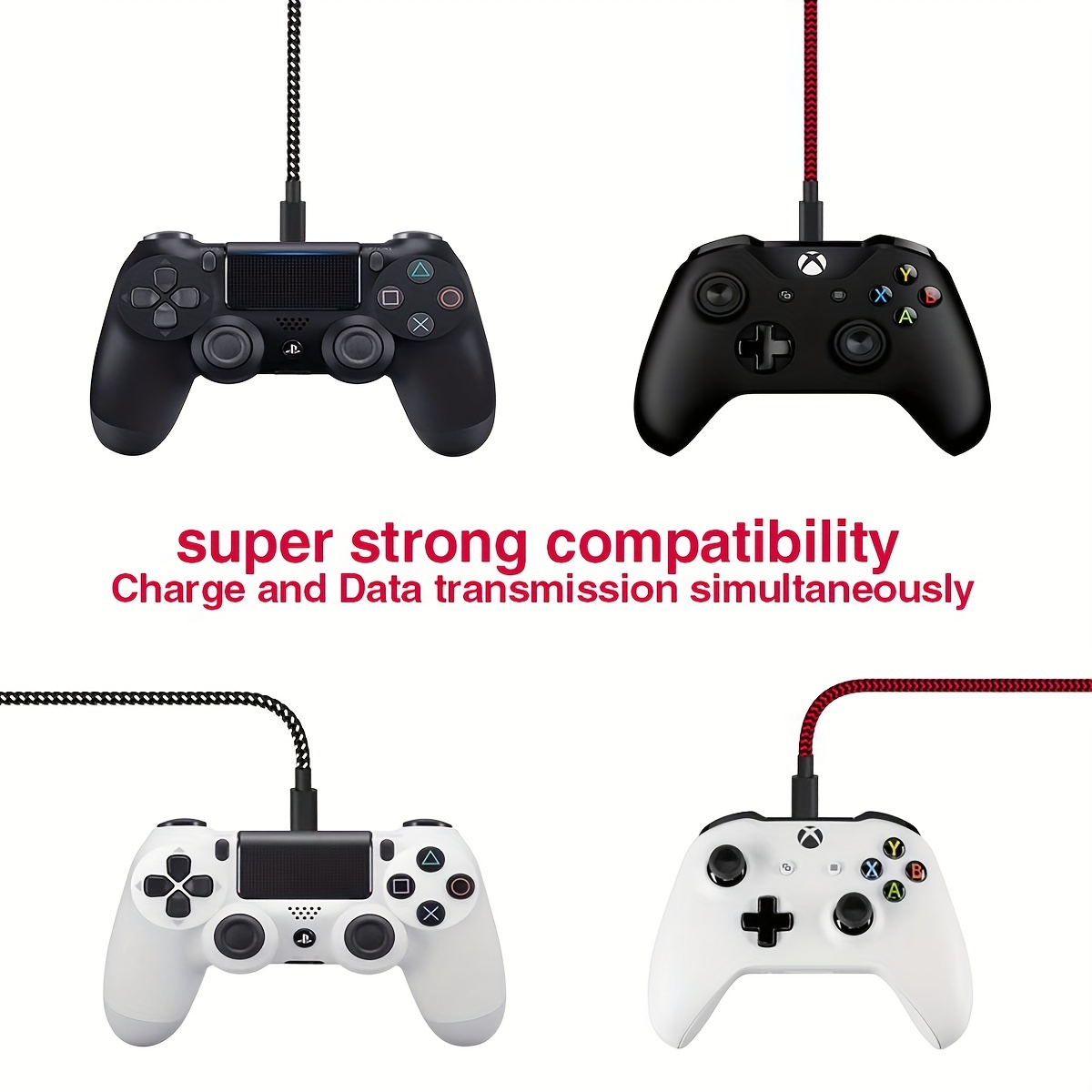 Buy STEALTH PS4 3m Superfast Twin Play & Charge Cables, PS4 accessories