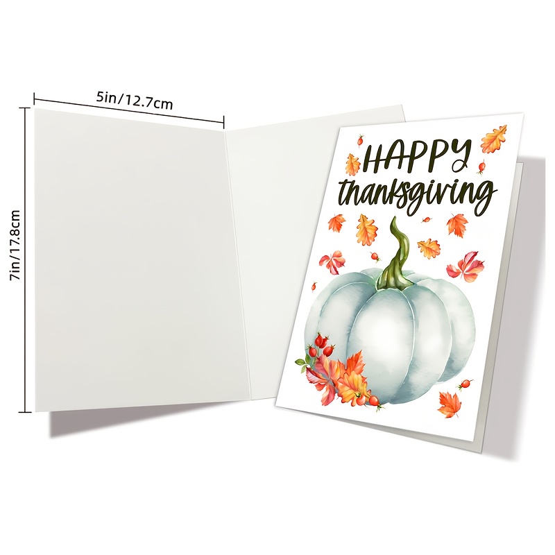 Rustic Pumpkins Blank Postcards