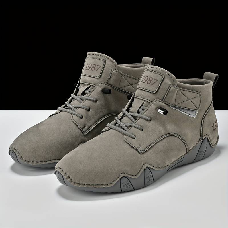 Chaussures De Randonnée Homme En Cuir - Imperméables, Antidérapantes, Avec Soutien De La Voûte Plantaire