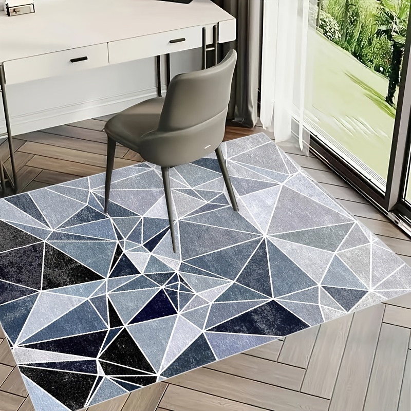Soft Low Pile Living Room Area Rugs Modern Geometric Decorative Rugs