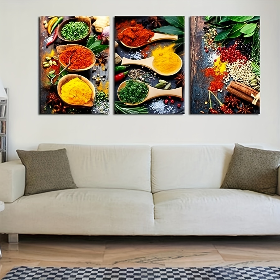 Vintage Spice And Spoon Canvas Wall Art Set - Perfect Kitchen Decor For  Your Home - Temu