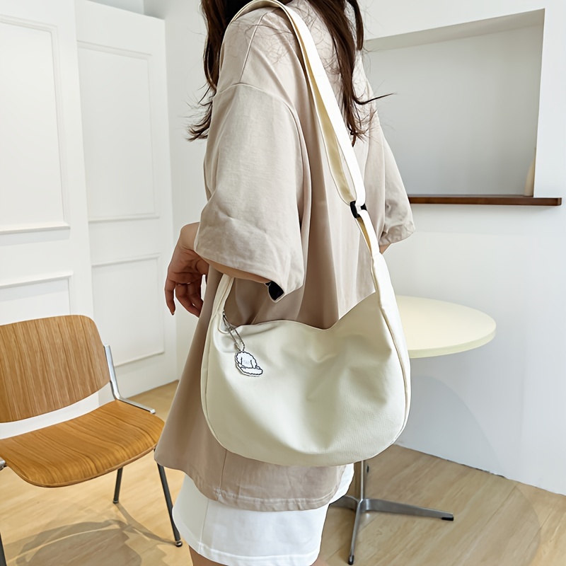 Mini Fashion Crescent Shoulder Bag, Solid Color Simple Hobo Bag, Women's  Stylish Handbag & Purse - Temu