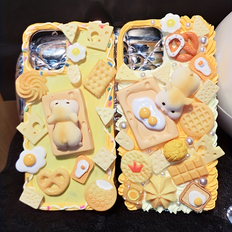 Diy Cream Glue Phone Case Iphone15/15plus/15pro/15pro Max - Temu