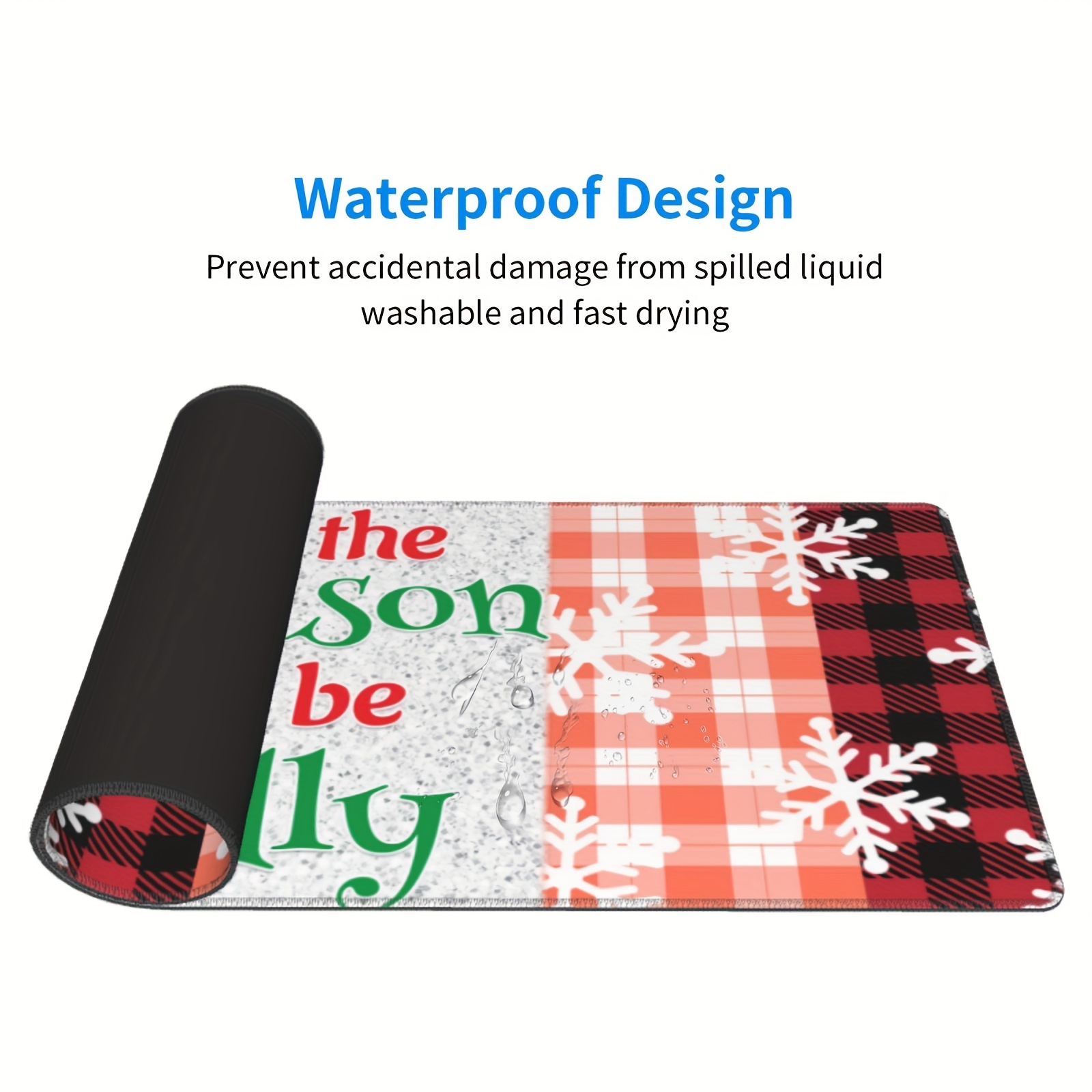 Red Buffalo Plaid Desk Accessories Soft Material Comfortable Touch  Ergonomic Gaming Desk Mouse Pad - Temu