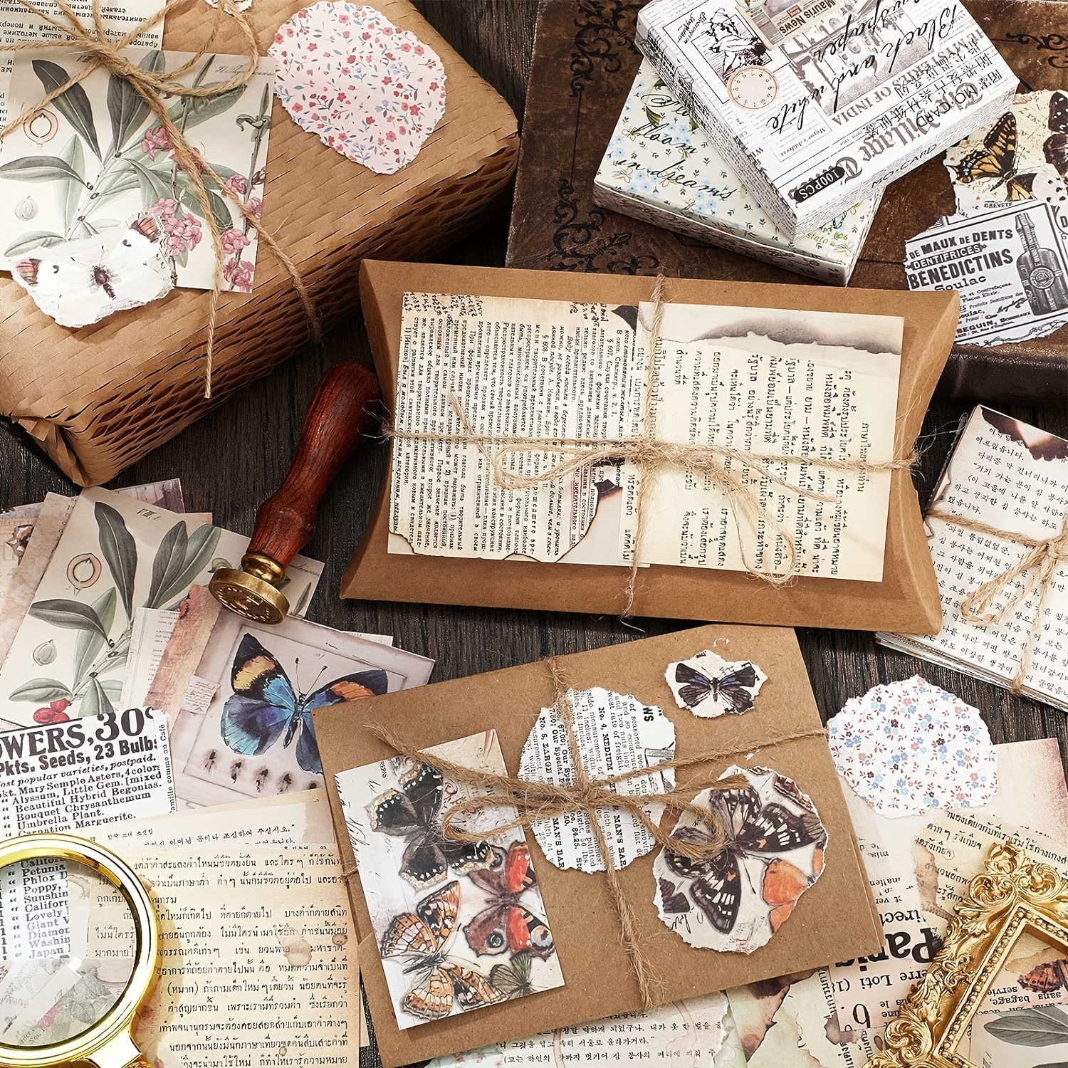 Vintage Journaling Supplies Diy Scrapbook Paper Supplies - Temu