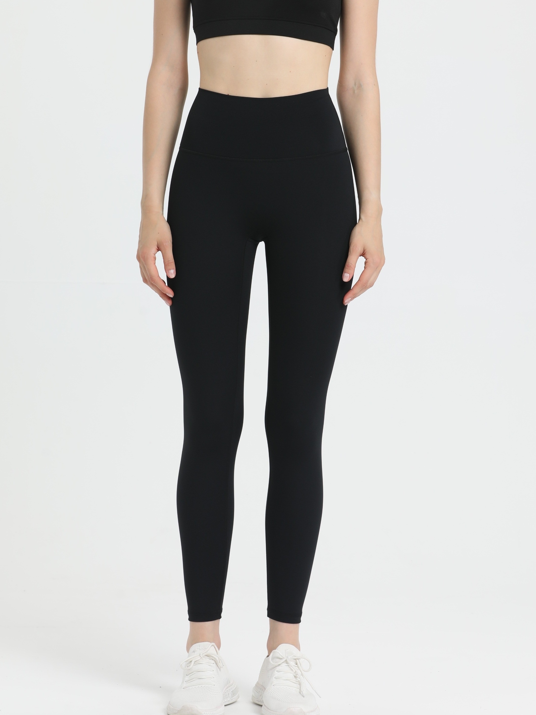 Women's Activewear: High-waisted Yoga Leggings With Milk Silk For Sweat  Absorption During Workouts - Temu Netherlands
